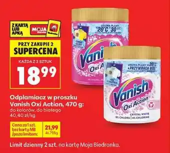 Biedronka Vanish Oxi Action oferta