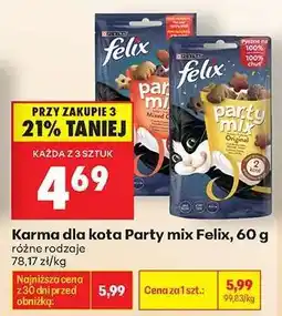 Biedronka Karma dla kota Party mix Felix 60 g oferta