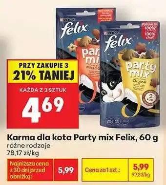 Biedronka Karma dla kota Party mix Felix 60 g oferta