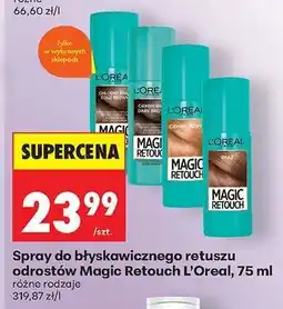 Biedronka Spray do błyskawicznego retuszu odrostów Magic Retouch L'Oreal, 75 ml oferta