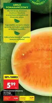 Biedronka Arbuz pomarańczowy na wagę oferta