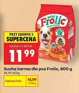 Biedronka Sucha karma dla psa Frolic, 800 g oferta