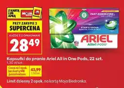 Biedronka Kapsułki do prania Ariel All in One Pods, 22 szt oferta