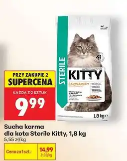 Biedronka Sucha karma dla kota Sterile Kitty 1,8 kg oferta