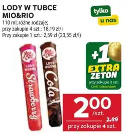 Stokrotka Market Lody w tubce Mio&Rio oferta