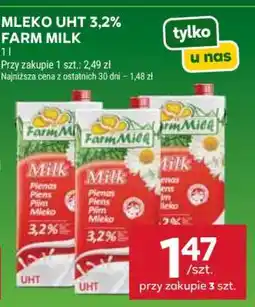 Stokrotka Market MLEKO UHT 3,2% FARM MILK oferta