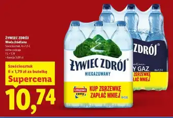 Lidl ŻYWIEC ZDRÓJ Woda źródlana oferta