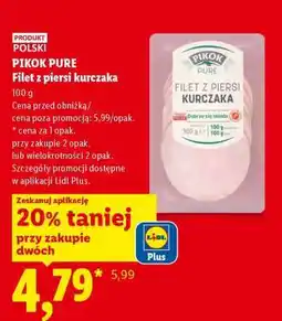 Lidl PIKOK PURE Filet z piersi kurczaka oferta