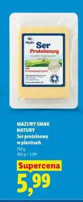 Lidl MAZURY SMAK NATURY Ser proteinowy w plastrach oferta