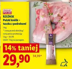 Lidl Polski królik tuszka z podrobami oferta