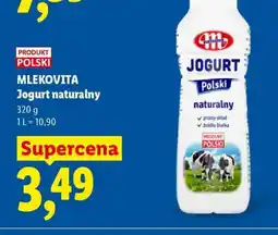 Lidl MLEKOVITA Jogurt naturalny oferta