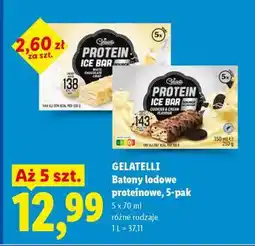 Lidl GELATELLI Batony lodowe proteinowe, 5-pak oferta