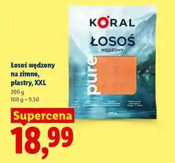 Lidl Łosoś wędzony na zimno, plastry, XXL oferta