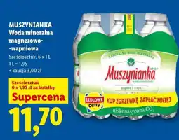 Lidl MUSZYNIANKA Woda mineralna magnezowo- -wapniowa oferta