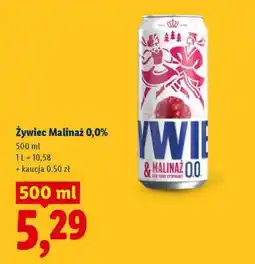 Lidl Żywiec Malinaż 0,0% oferta