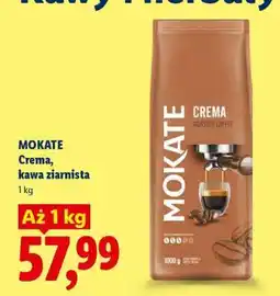 Lidl MOKATE Crema, kawa ziarnista oferta