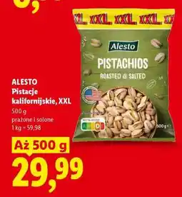 Lidl ALESTO Pistacje kalifornijskie, XXL oferta