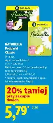 Lidl NATURELLA Podpaski Classic oferta