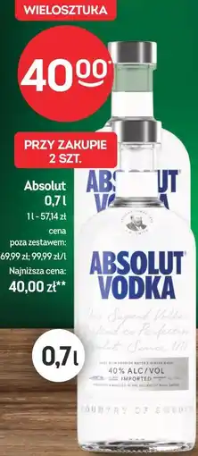 Żabka Absolut Vodka oferta
