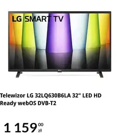 RTV EURO AGD Telewizor LG 32LQ630B6LA 32 LED HD Ready webOS DVB-T2 oferta