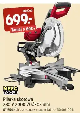 Jula MEEC TOOLS Pilarka ukosowa 230 V 2000 W Ø305 mm oferta