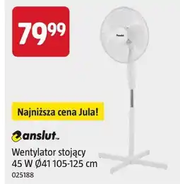 Jula Anslut Wentylator stojący 45 W Ø41 105-125 cm oferta