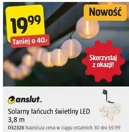 Jula Anslut Solarny łańcuch świetlny LED 3,8 m oferta