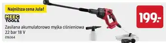 Jula MEEC TOOLS Zasilana akumulatorowo myjka ciśnieniowa 22 bar 18 V oferta