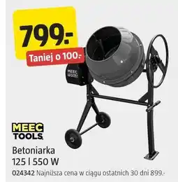 Jula MEEC TOOLS Betoniarka 125 l 550 W oferta