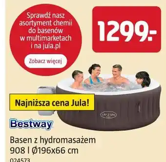 Bestway Basen z hydromasażem 908 l Ø196x66 cm