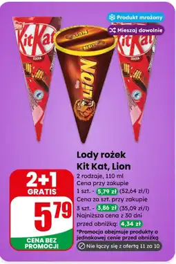 Dino Lody rożek Kit Kat, Lion oferta