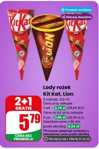 Dino Lody rożek Kit Kat, Lion oferta