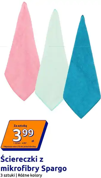 Action Ściereczki z mikrofibry Spargo oferta