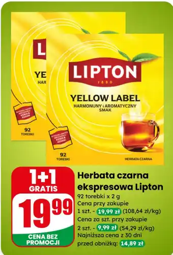 Dino Herbata czarna ekspresowa Lipton oferta