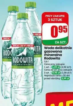 Dino Woda delikatnie gazowana mineralna Rodowita oferta