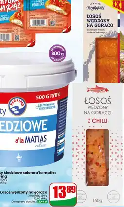 Dino Targ Rybny Łosoś wędzony na gorąco oferta