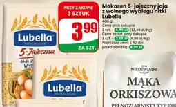 Dino Makaron 5-jajeczny jaja z wolnego wybiegu nitki Lubella oferta