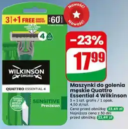 Dino Maszynki do golenia męskie Quattro Essential 4 Wilkinson oferta