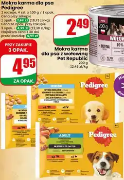 Dino Mokra karma dla psa Pedigree oferta