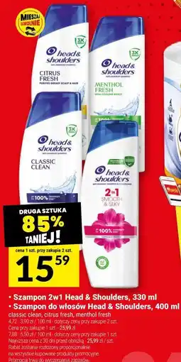 Twój Market Szampon 2w1 Head & Shoulders / Szampon do włosów Head & Shoulders oferta