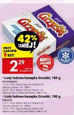 Twój Market Lody lodowa kanapka Grześki oferta