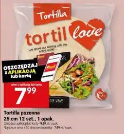 Twój Market Tortilla pszenna tortil love, 25 cm 12 szt., 1 opak oferta