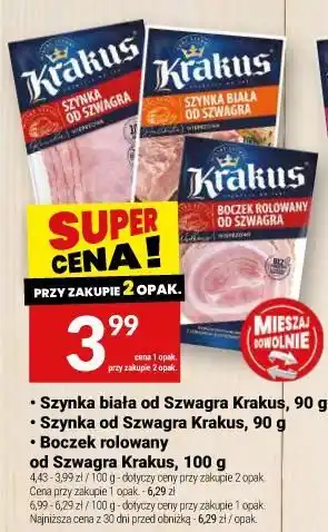 Twój Market Szynka biała od Szwagra Krakus oferta