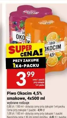 Twój Market Piwo Okocim 4,5% smakowe oferta