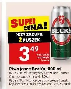 Twój Market Piwo jasne Beck's oferta