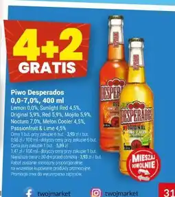 Twój Market Piwo Desperados 0,0-7,0% oferta