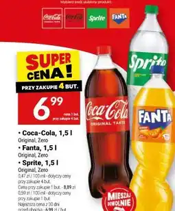 Twój Market Coca-Cola, 1,5 l / Fanta, 1,5 l / Sprite oferta