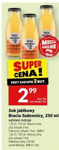 Twój Market Sok jabłkowy Bracia Sadownicy oferta