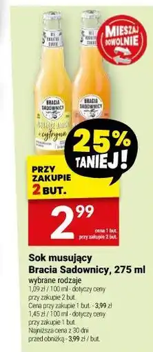 Twój Market Sok musujący Bracia Sadownicy oferta