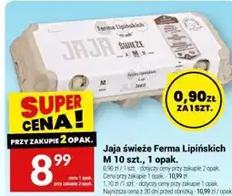 Twój Market Jaja świeże Ferma Lipińskich M 10 szt oferta